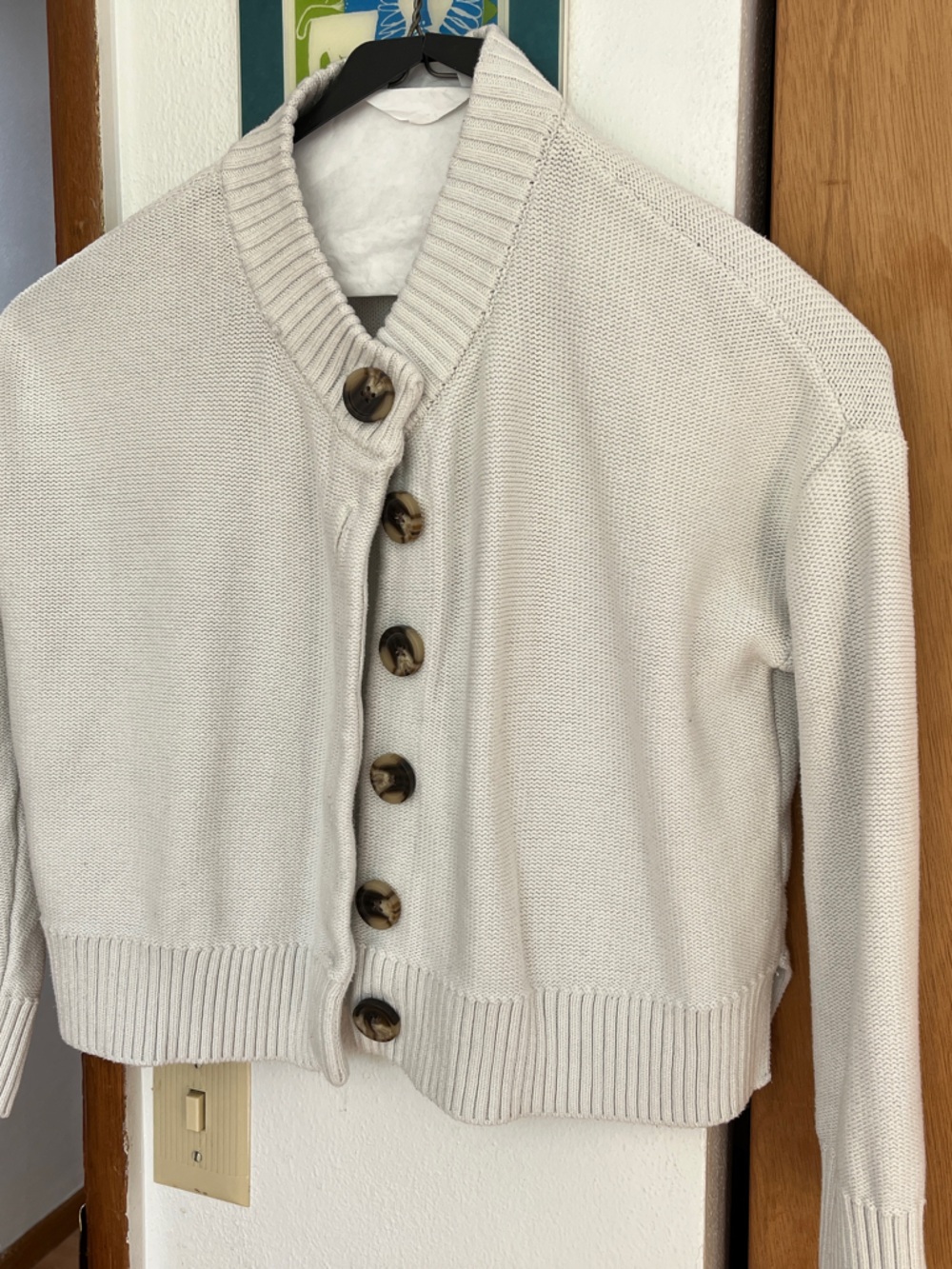 Quince Organic Cropped Cardigan
